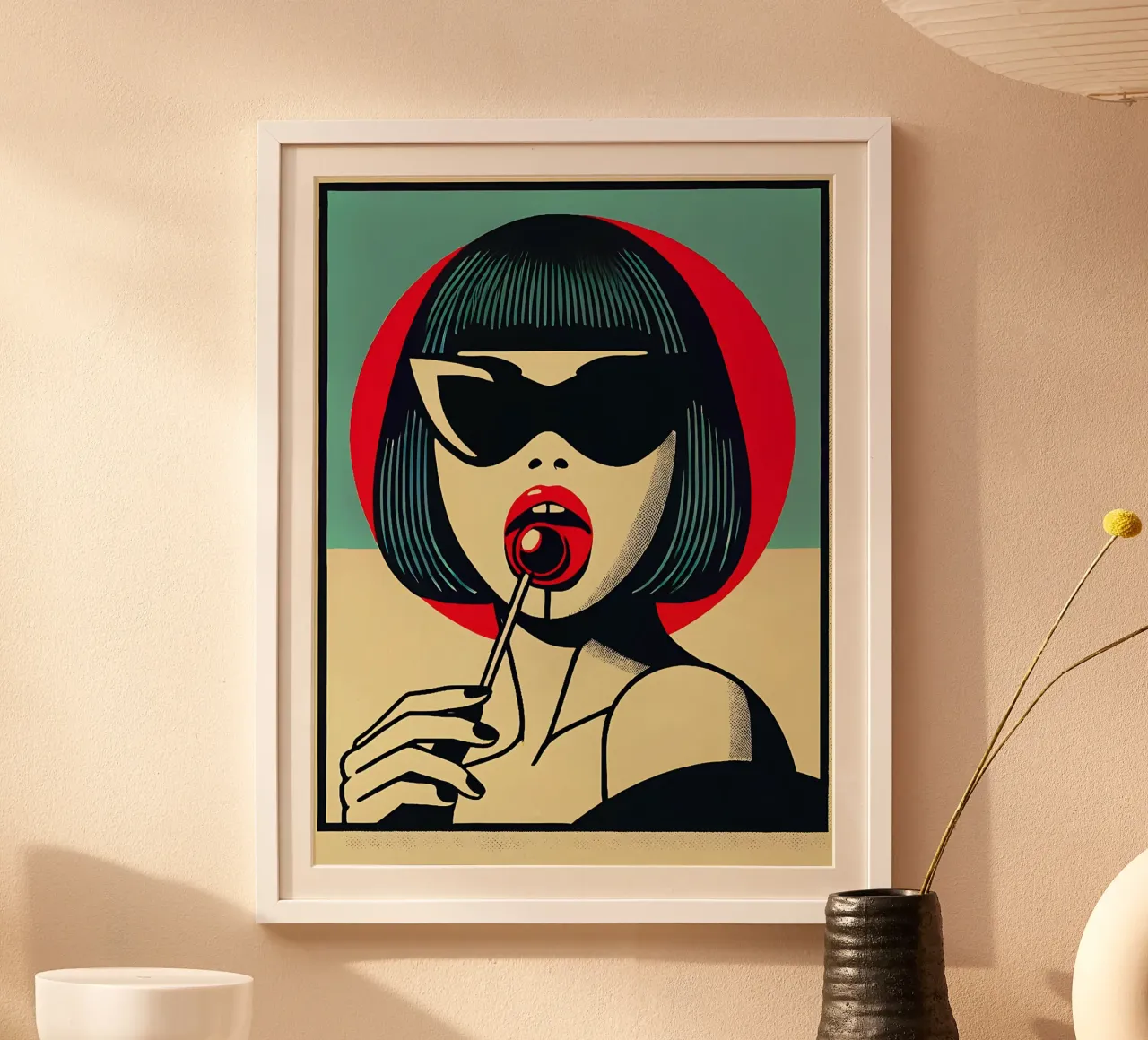 Lolli - Stampa di poster d'epoca poster con telaio in plastica da posterprints-by-nomad
