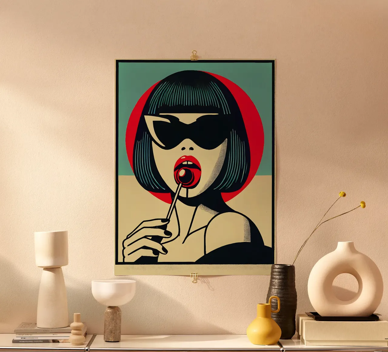 Lolli - Stampa di poster d'epoca poster con telaio in plastica da posterprints-by-nomad