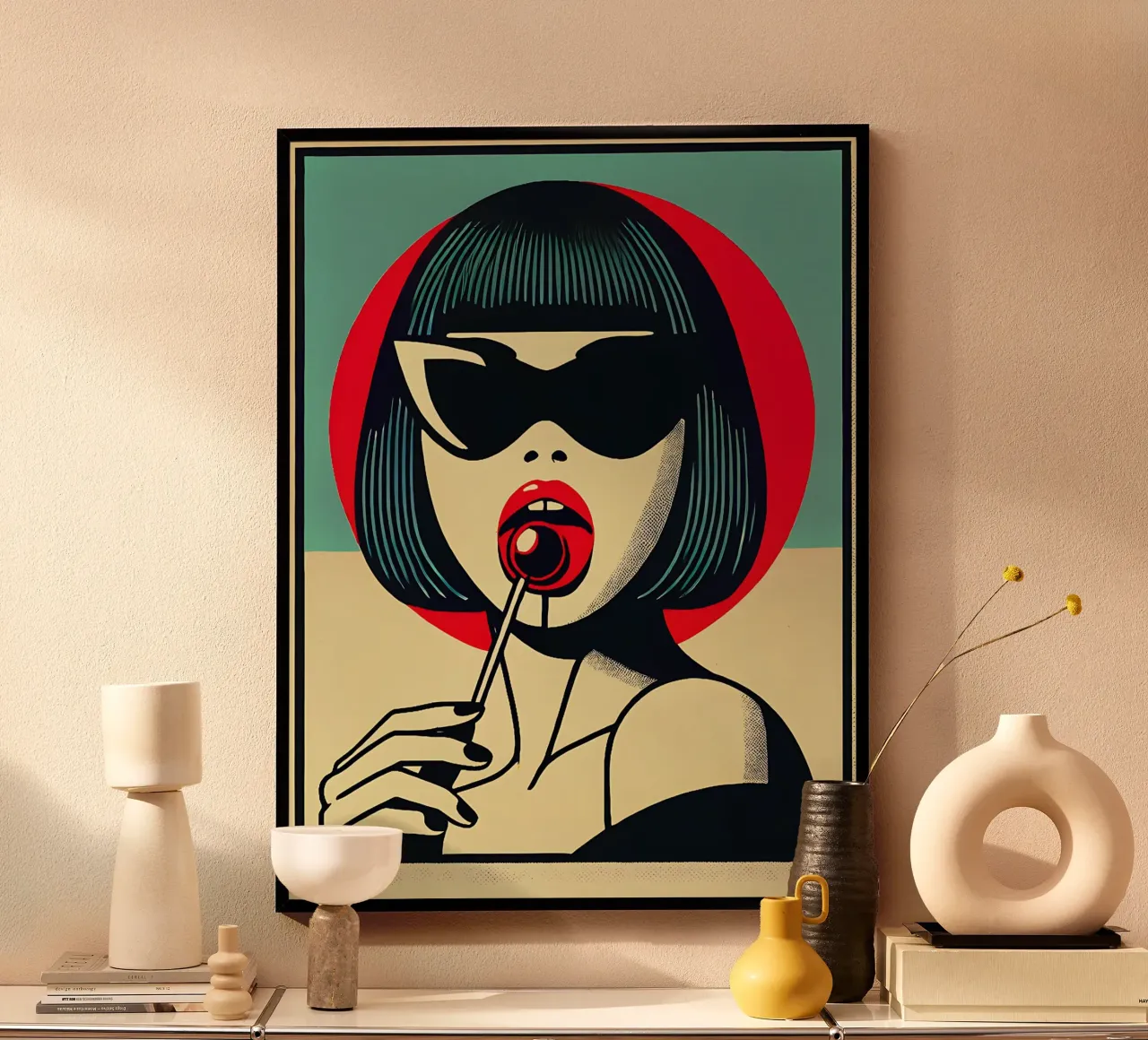 Lolli - Stampa di poster d'epoca poster con telaio in plastica da posterprints-by-nomad
