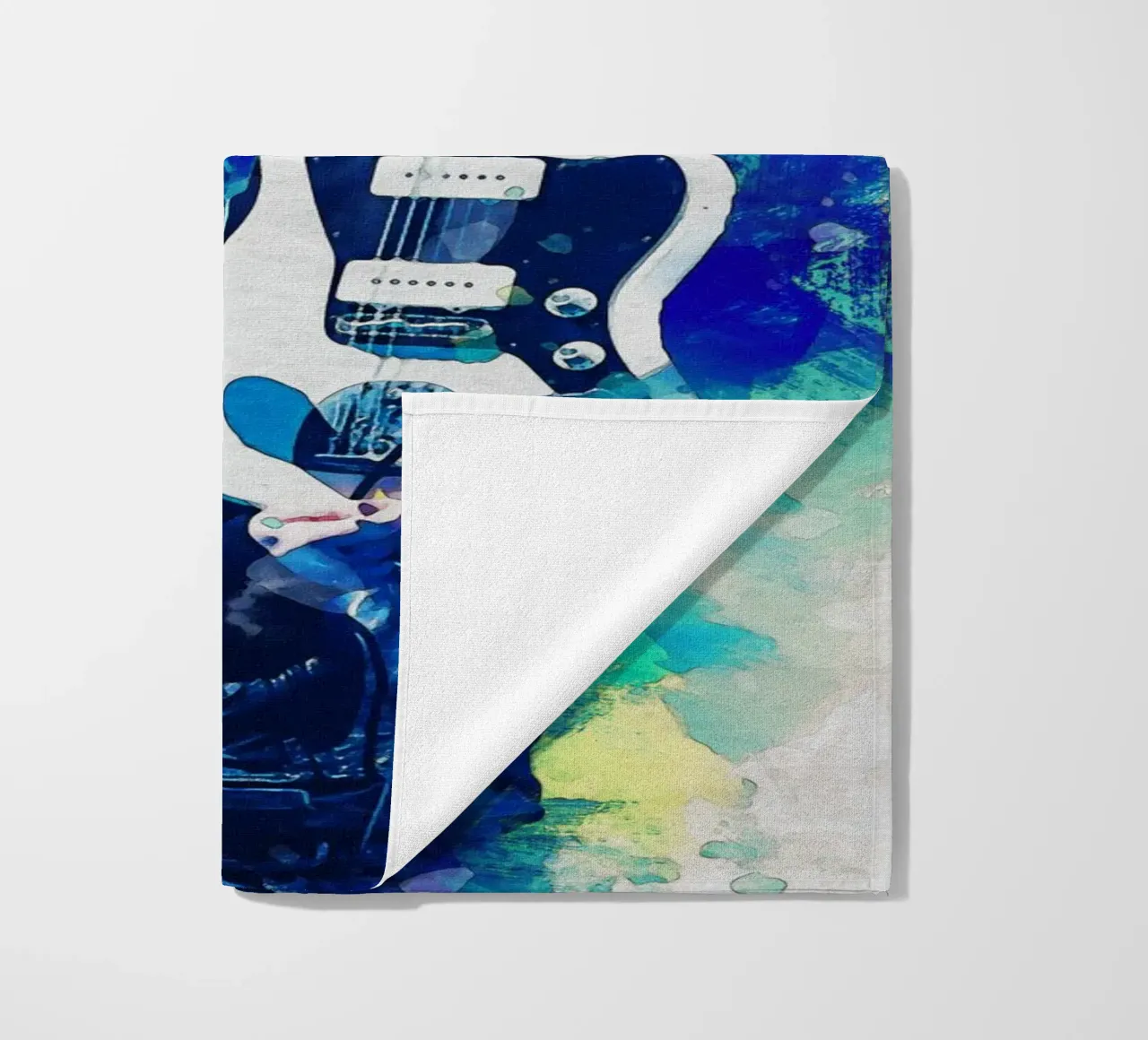 Smudge Noel Gallagher beach towel by Gunawan Rb