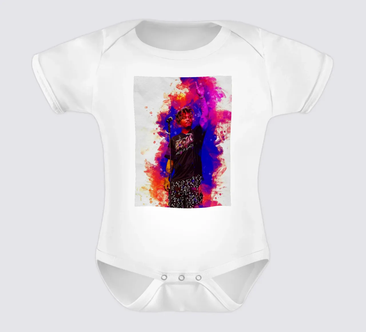 Smudge Juice wrld Live in Concert short-sleeve baby romper by Gunawan Rb