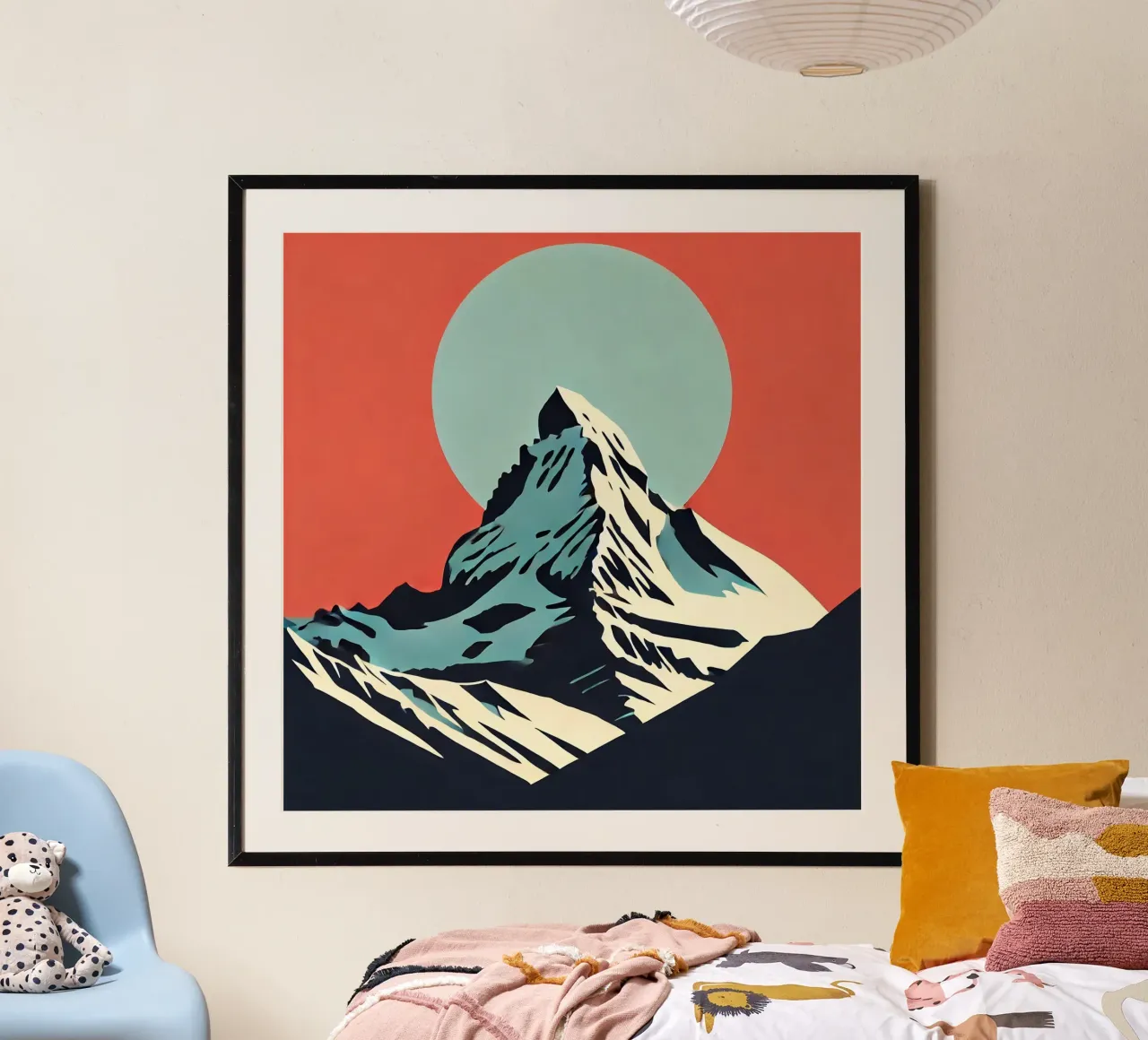 Berg - Stampa poster d'epoca poster con telaio in legno da posterprints-by-nomad
