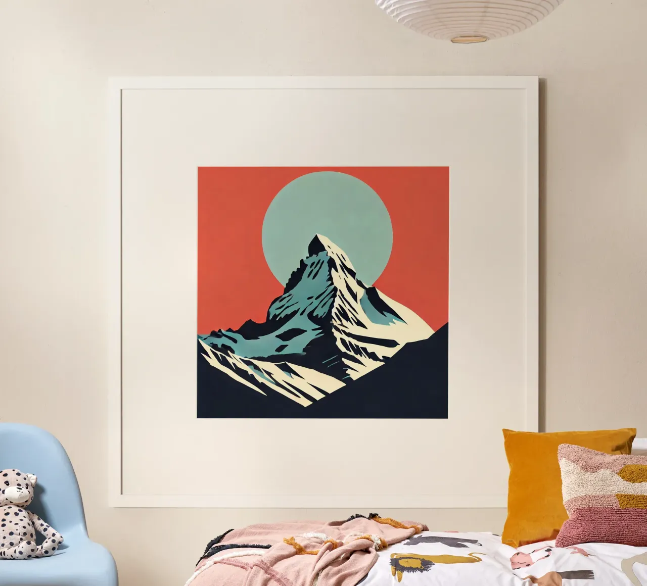 Berg - Stampa poster d'epoca poster con telaio in legno da posterprints-by-nomad