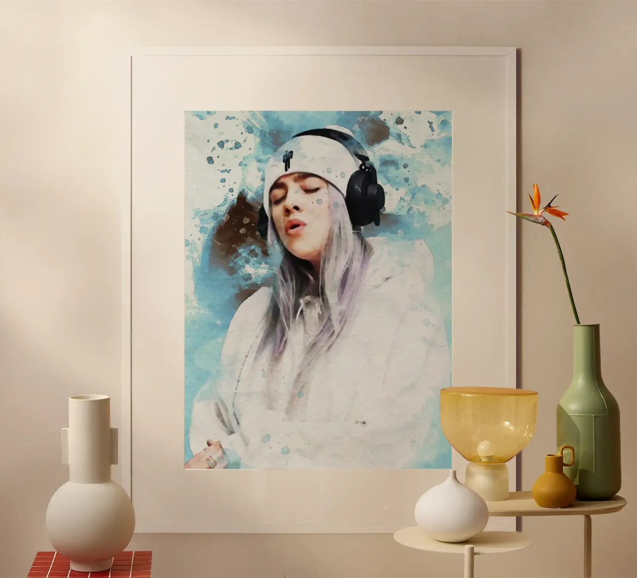 Smudge Ritratto Billie Eilish carta hahnemühle da Gunawan Rb