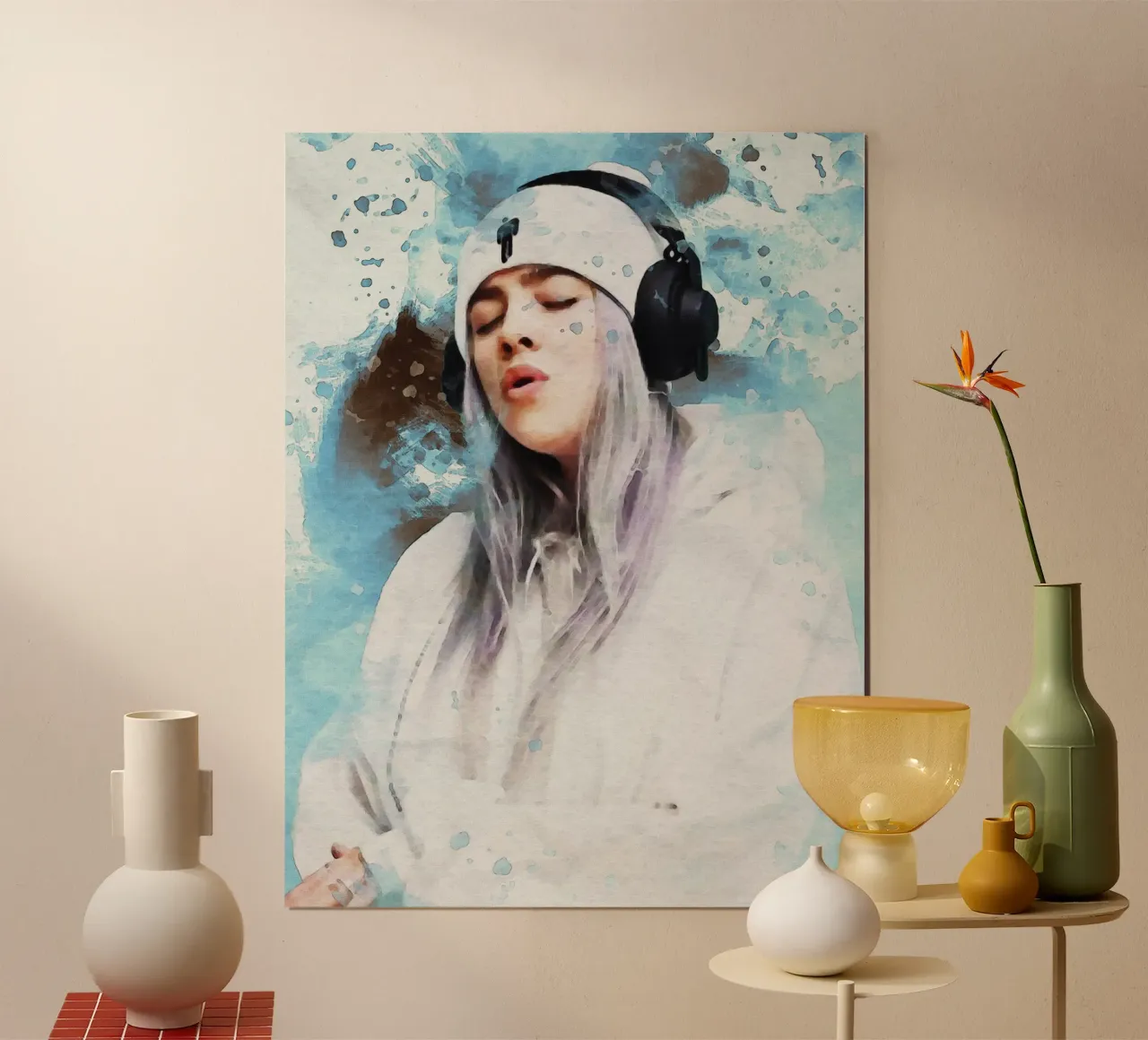 Smudge Ritratto Billie Eilish carta hahnemühle da Gunawan Rb