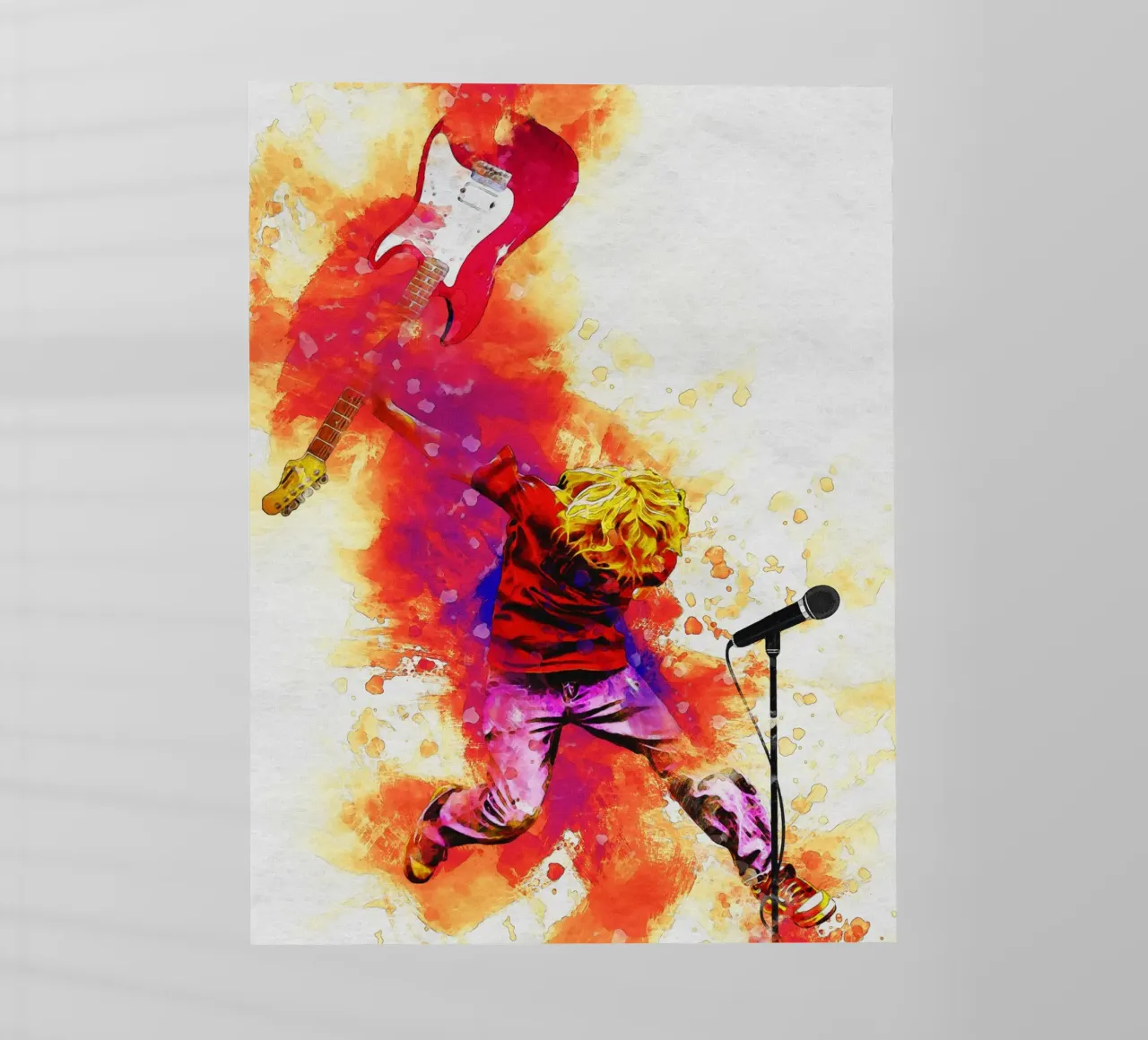 Sbaffo Kurt Cobain Salto pellicola backlit da Gunawan Rb