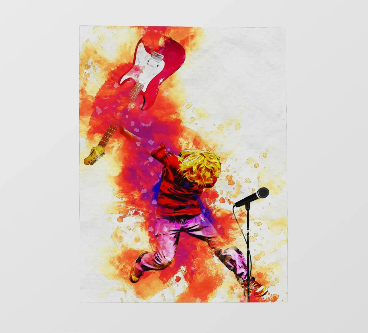 Sbaffo Kurt Cobain Salto pellicola backlit da Gunawan Rb