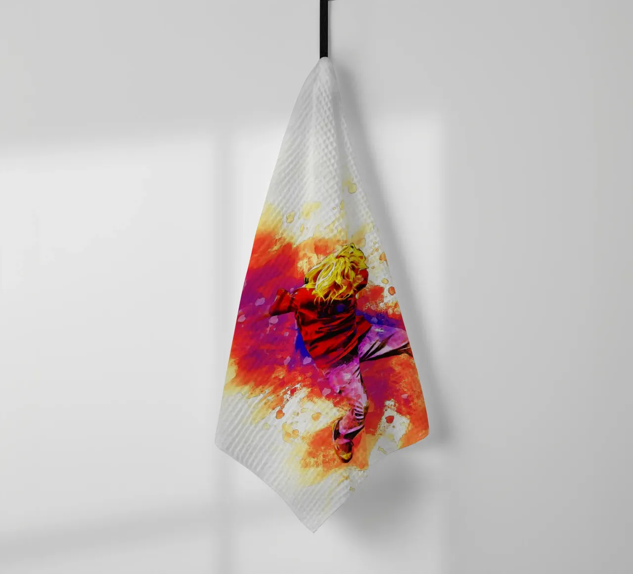 Smudge Kurt Cobain Jump paño de cocina de Gunawan Rb