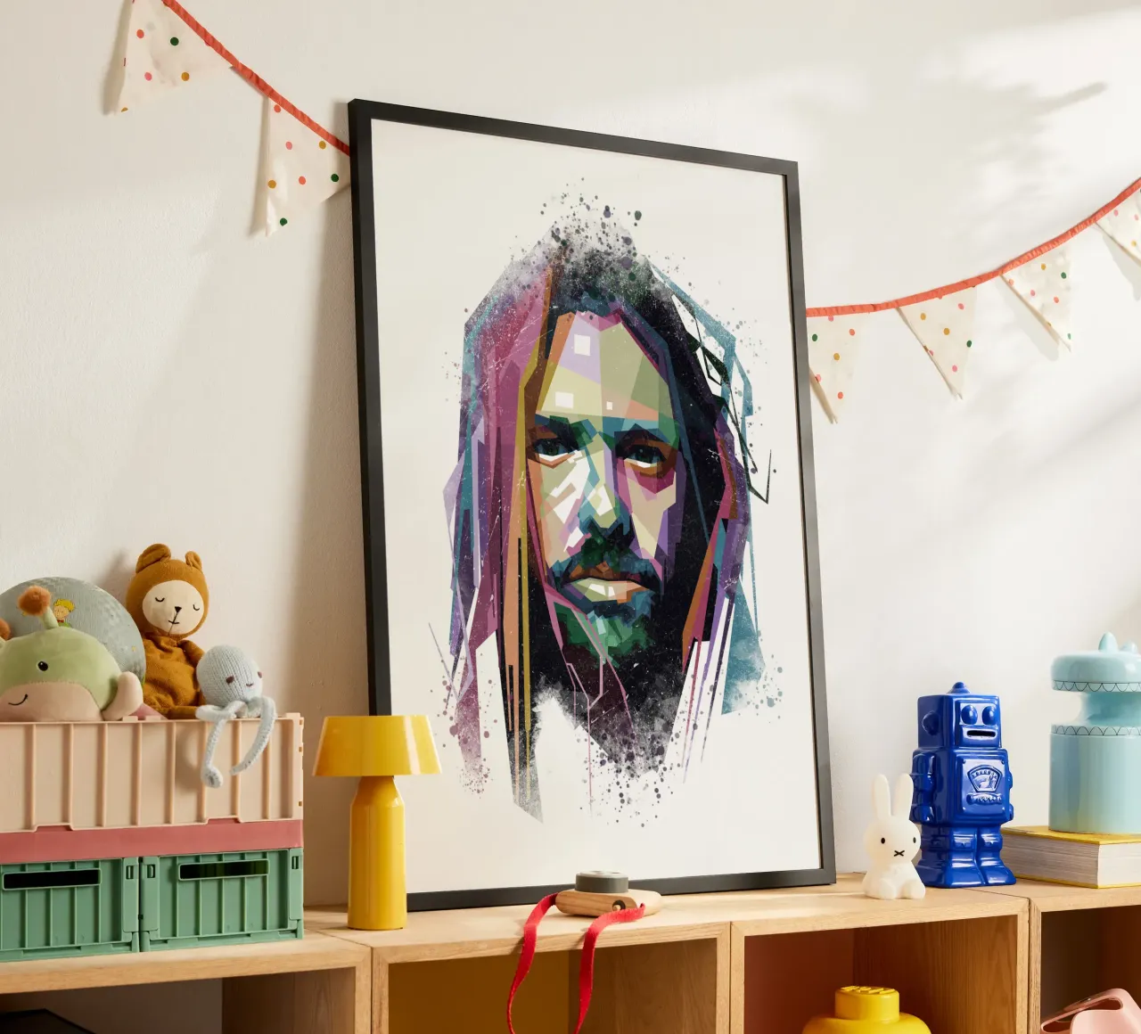 Fanart di Taylor Hawkins WPAP poster con telaio in legno da Alkahfsmart