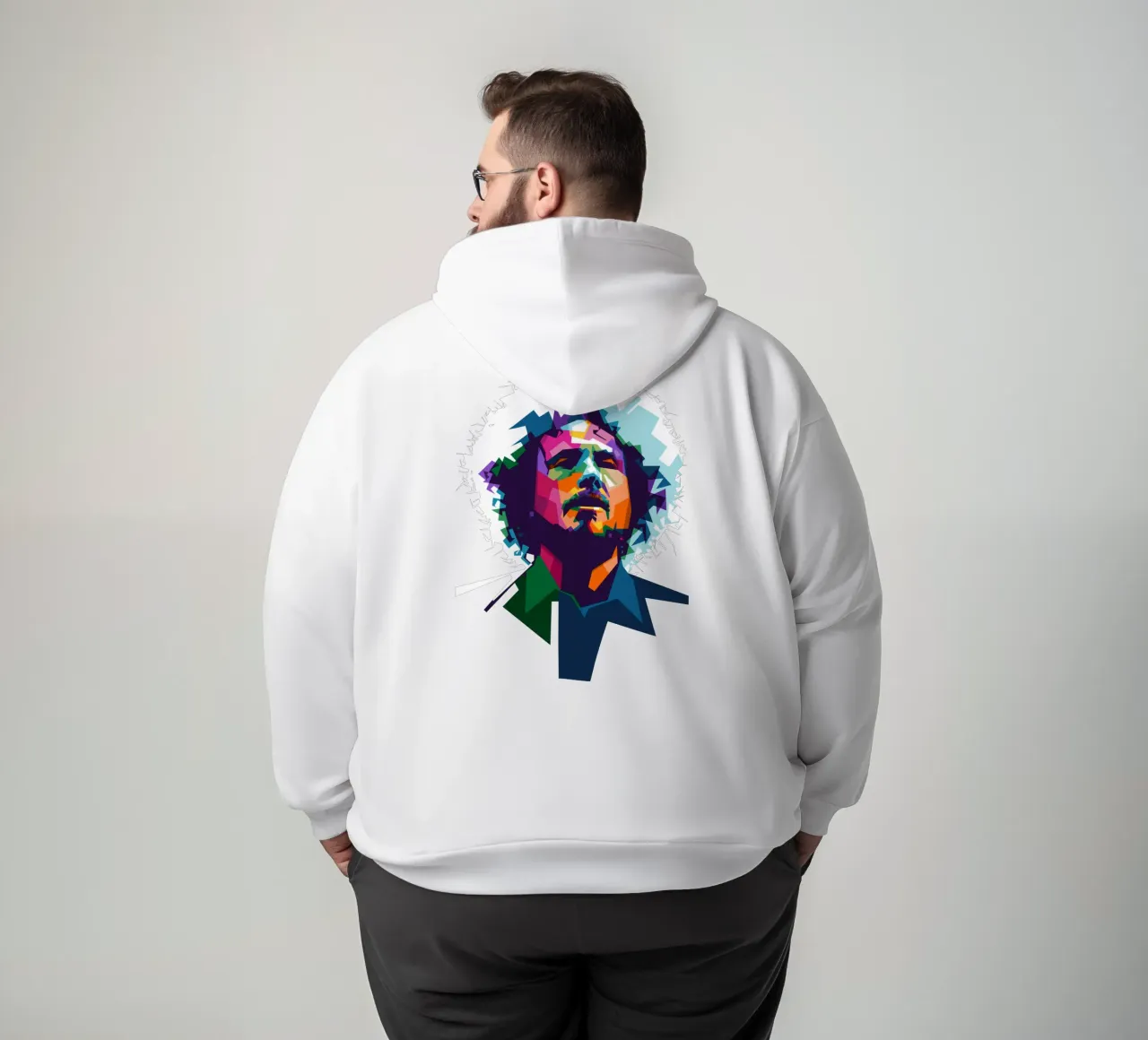 Zack de la Rocha WPAP fanart felpa con cappuccio da Alkahfsmart
