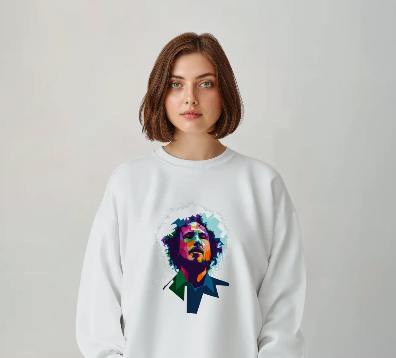 Zack de la Rocha WPAP fanart felpa da Alkahfsmart