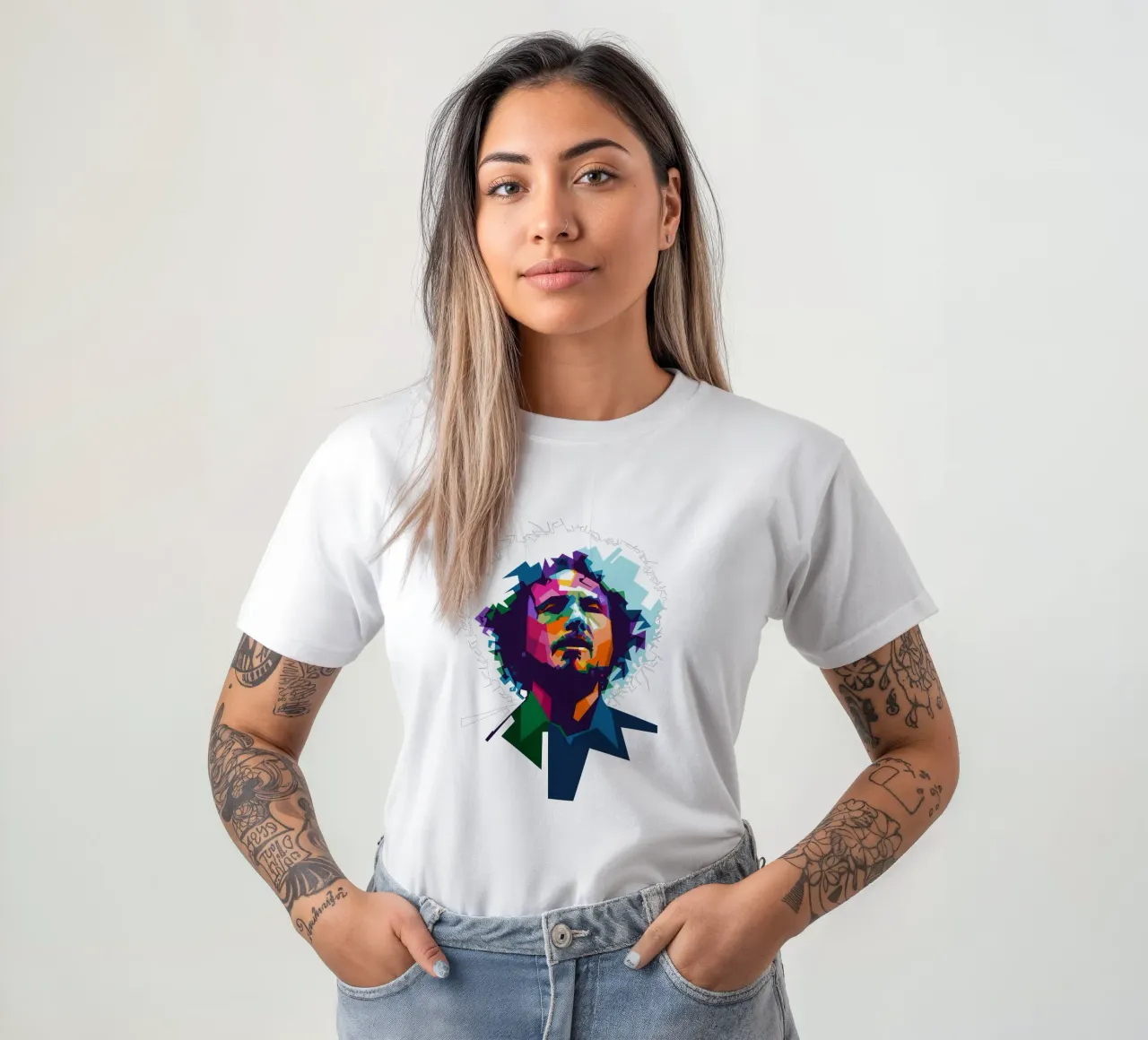 Zack de la Rocha WPAP fanart t-shirt da Alkahfsmart