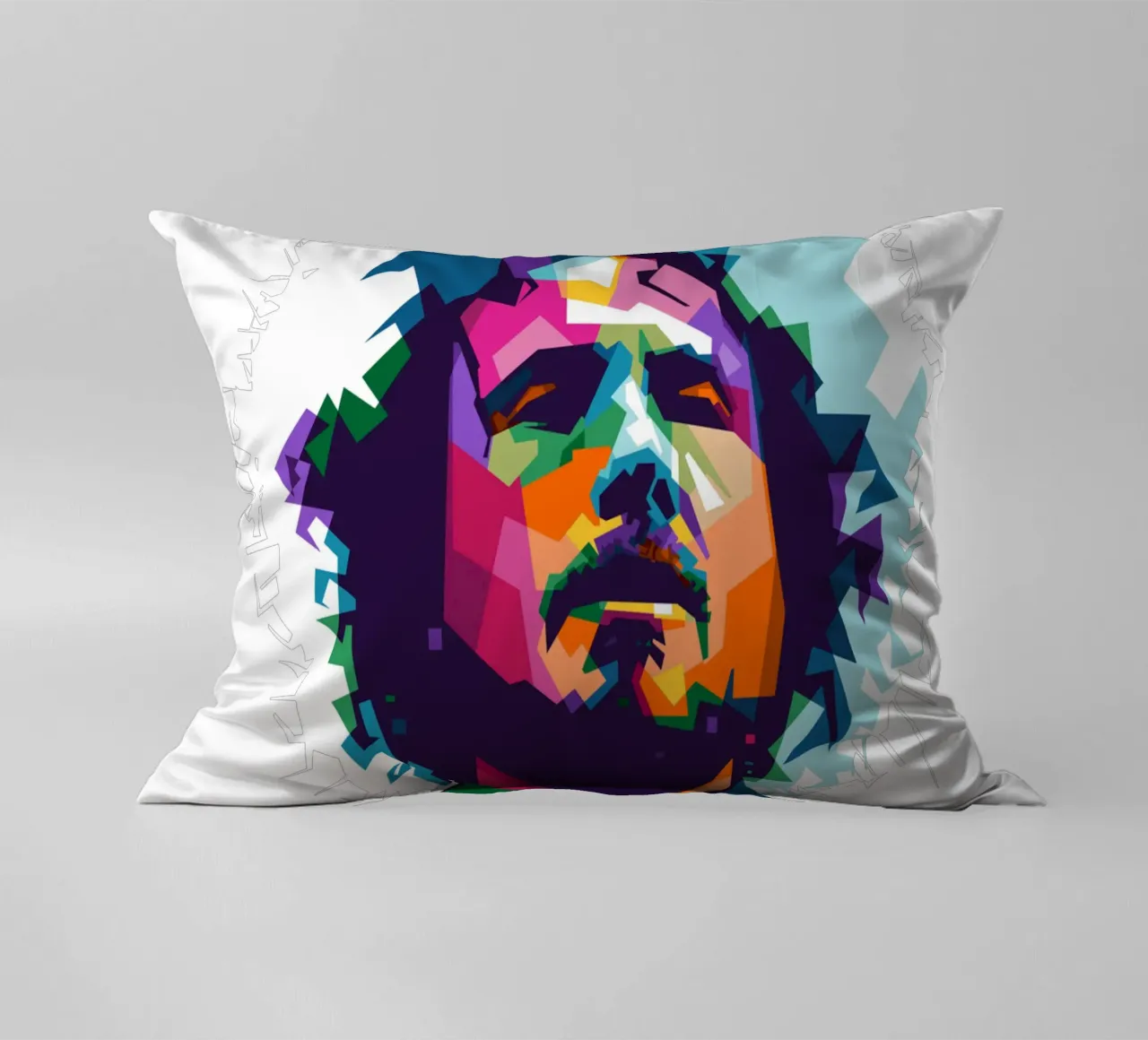 Zack de la Rocha WPAP fanart cuscino da Alkahfsmart