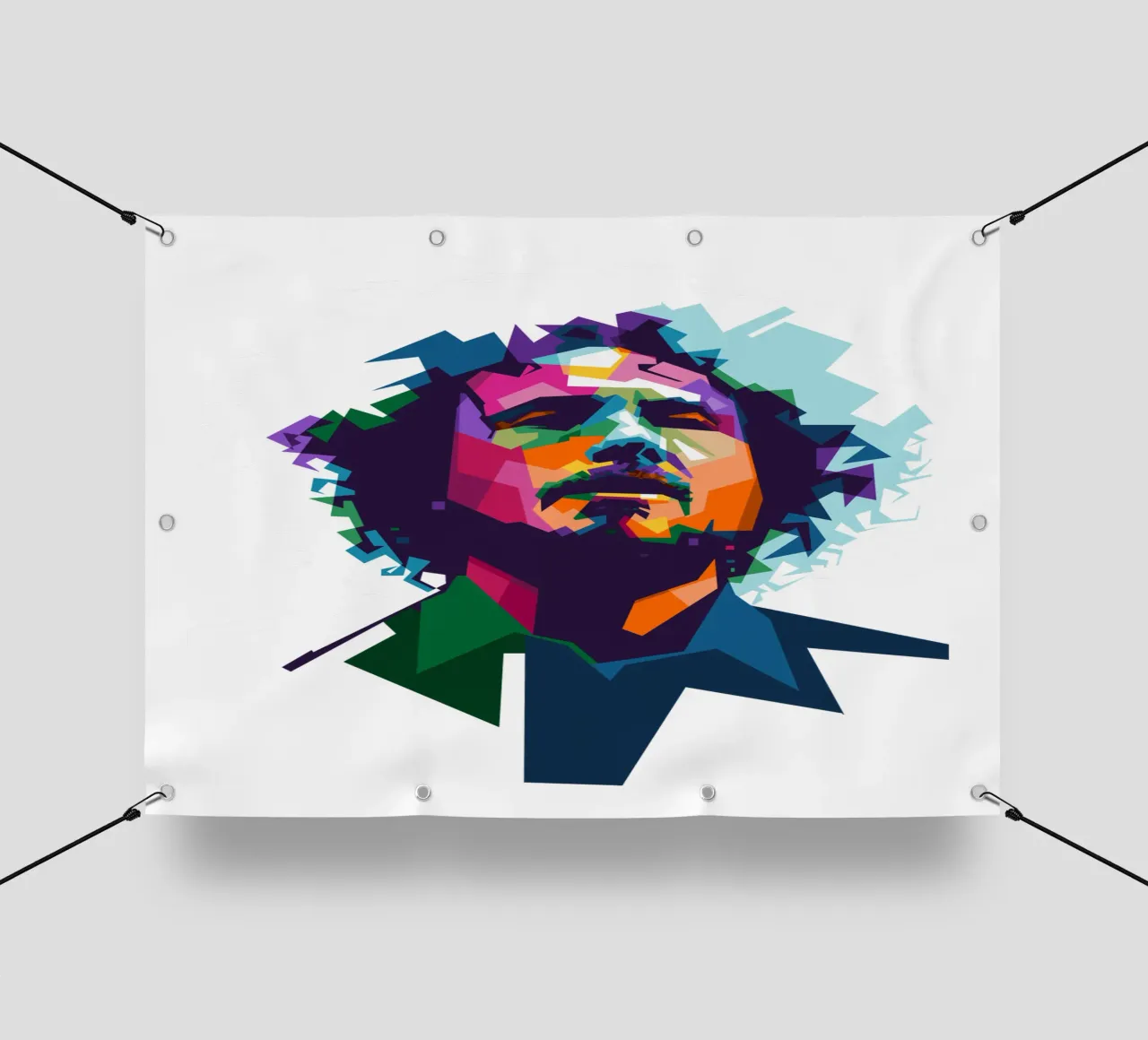 Zack de la Rocha WPAP fanart telo in pvc da Alkahfsmart