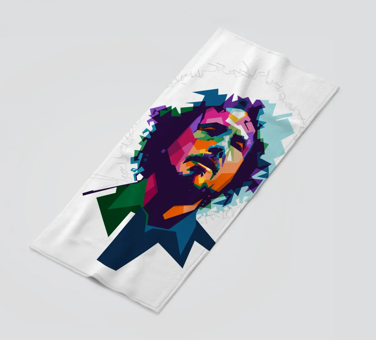 Zack de la Rocha WPAP fanart toalla de playa de Alkahfsmart