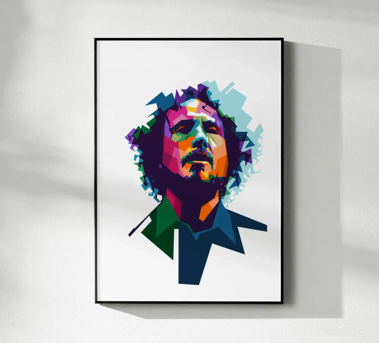 Zack de la Rocha WPAP fanart plexiglass da Alkahfsmart