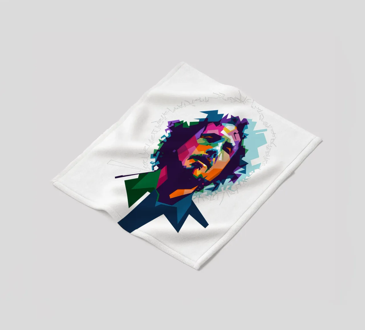 Zack de la Rocha WPAP fanart coperta in pile da Alkahfsmart