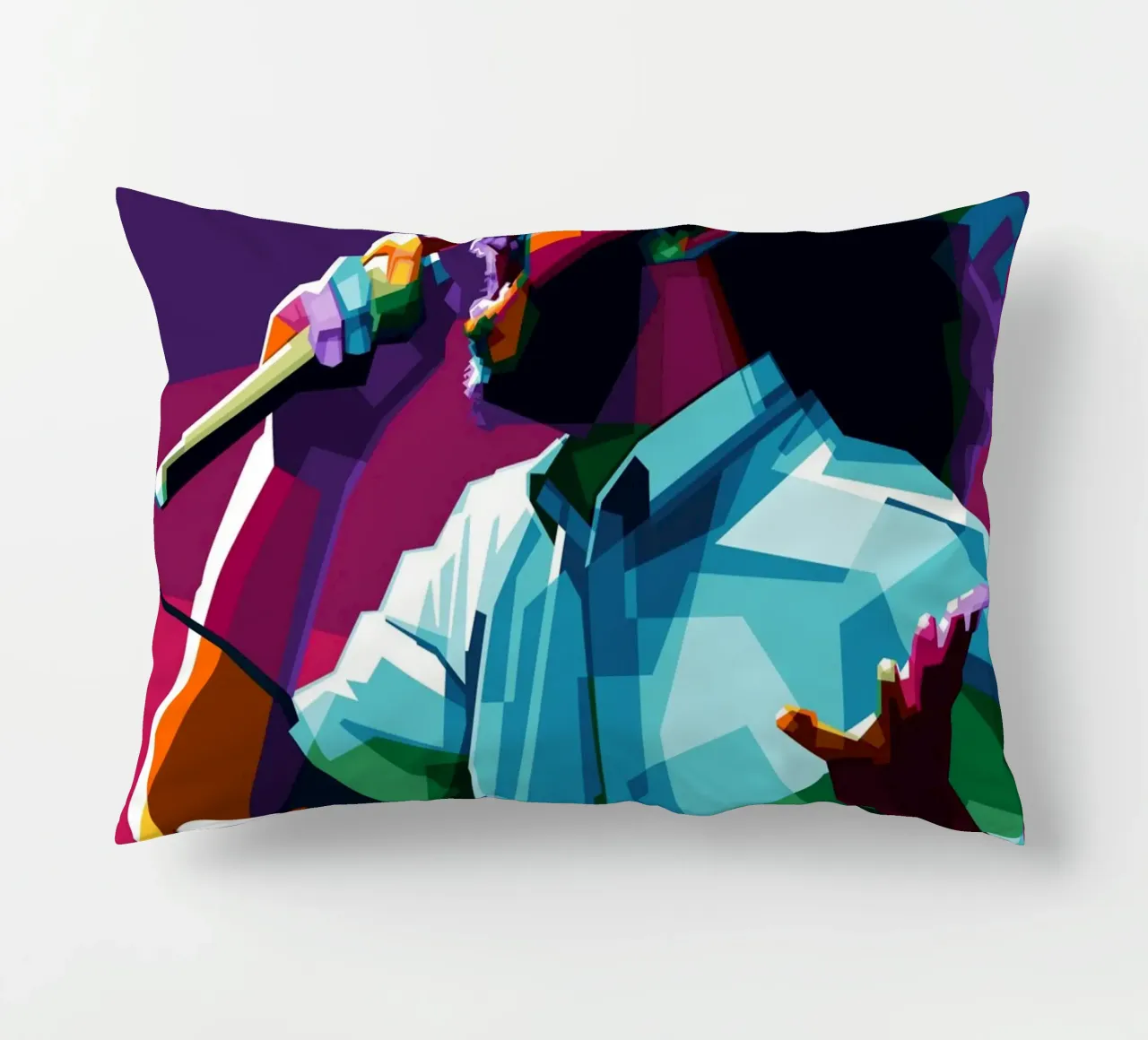 UN SEUL DIEU, UN SEUL MARCHÉ, UNE SEULE VÉRITÉ, UN SEUL CONSOMMATEUR. coussin de Alkahfsmart