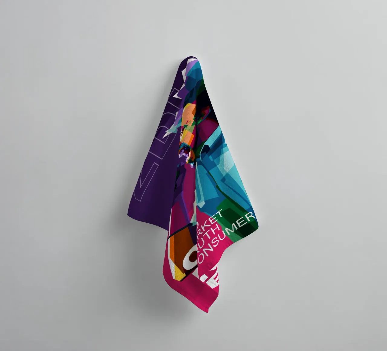 UN SEUL DIEU, UN SEUL MARCHÉ, UNE SEULE VÉRITÉ, UN SEUL CONSOMMATEUR. serviette de bain de Alkahfsmart