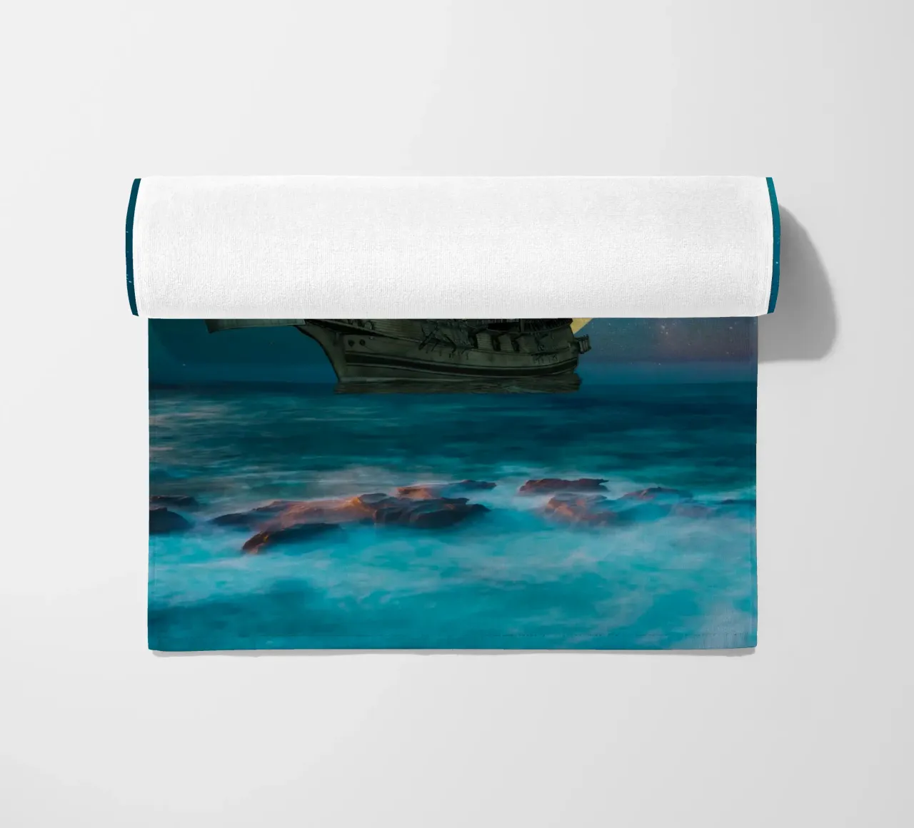 Navigare con la luna piena telo mare da Berwies Artwork