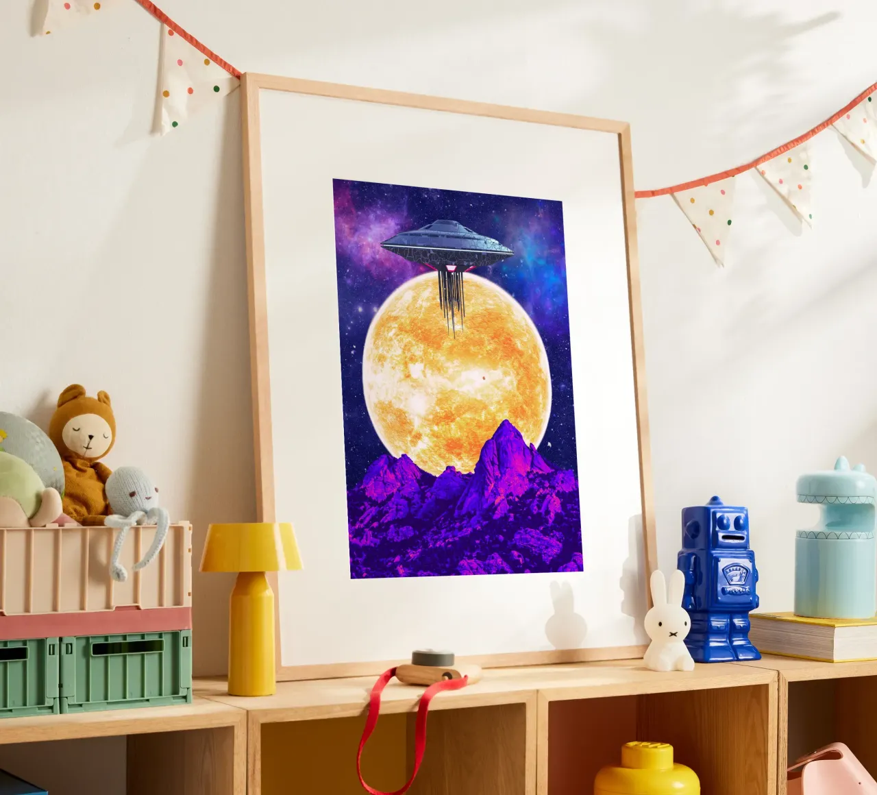 UFO over the sun hahnemühle by Berwies Artwork