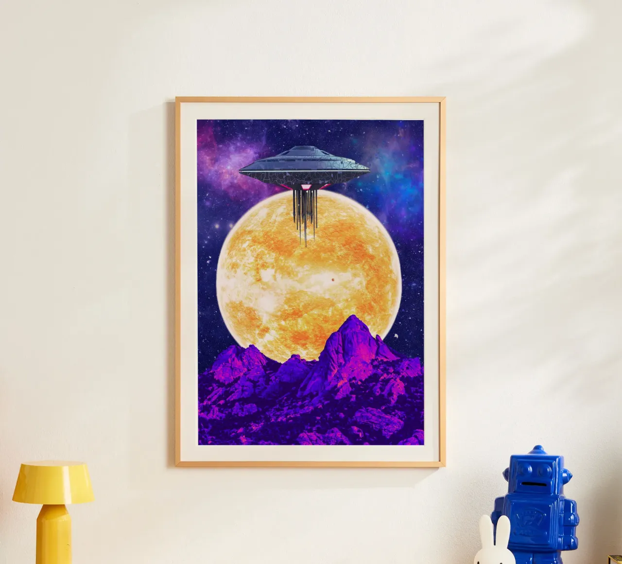 UFO over the sun hahnemühle by Berwies Artwork