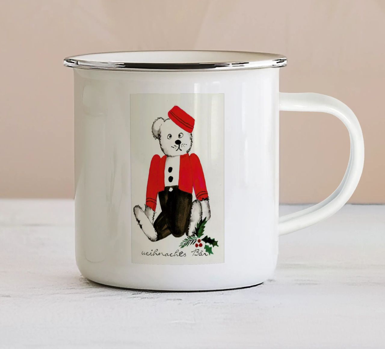 Weihnachtsbär tazza in smalto da Nathys_illustration