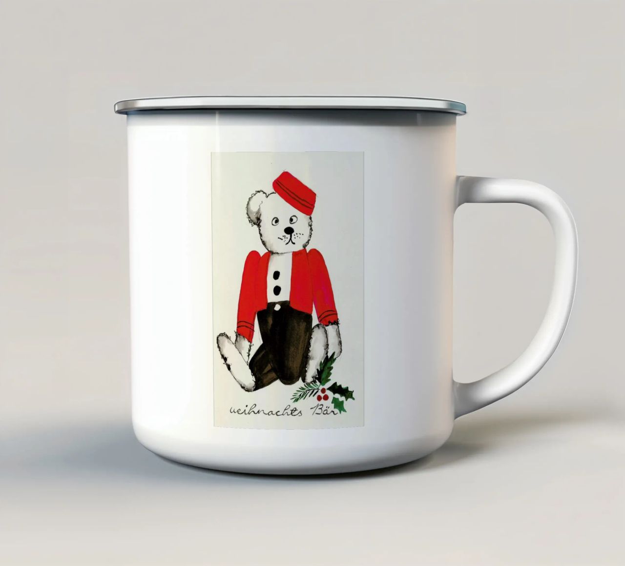 Weihnachtsbär tazza in smalto da Nathys_illustration