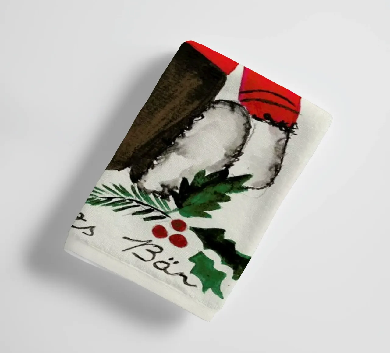 Weihnachtsbär towel by Nathys_illustration