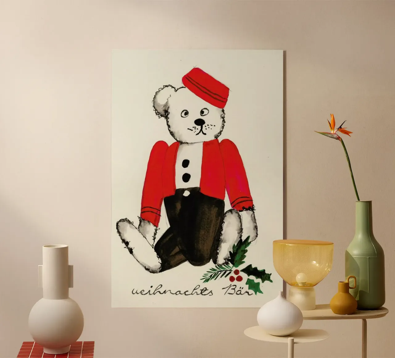 Weihnachtsbär plexiglass da Nathys_illustration