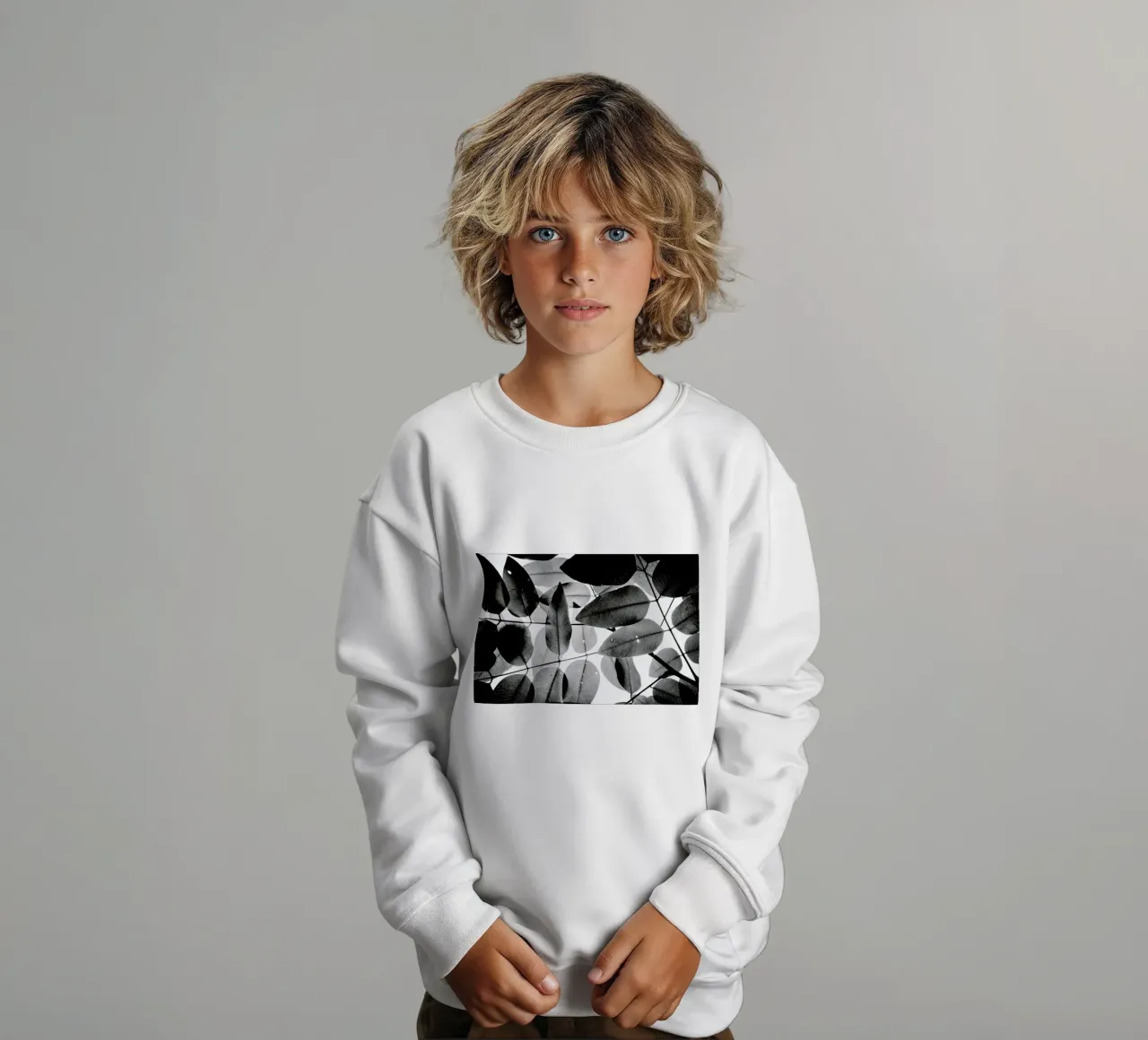 Experiments with Leaves 2 kids sweatshirt by Tal Paz-Fridman