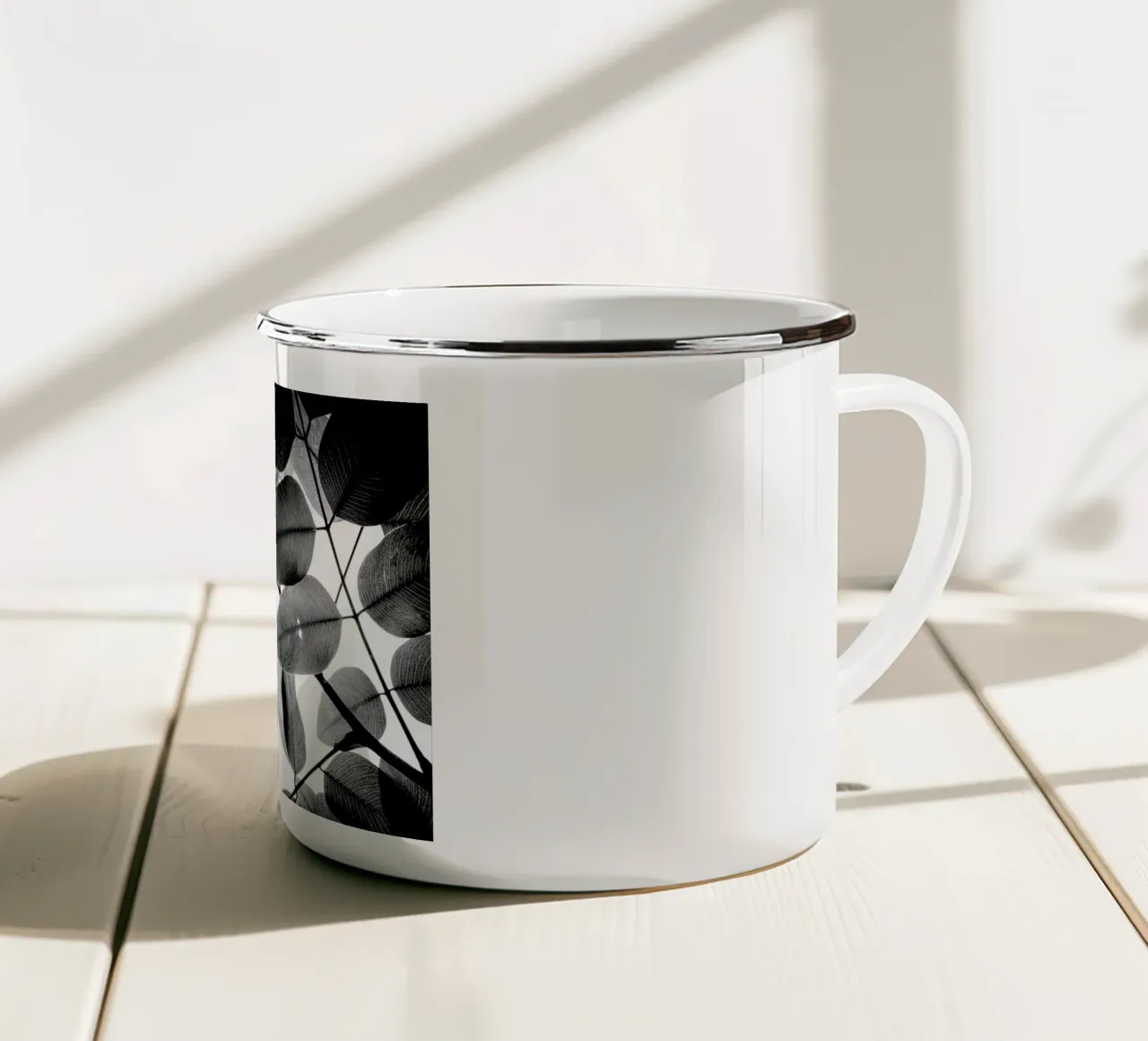 Experiments with Leaves 2 Emaille Tasse von Tal Paz-Fridman