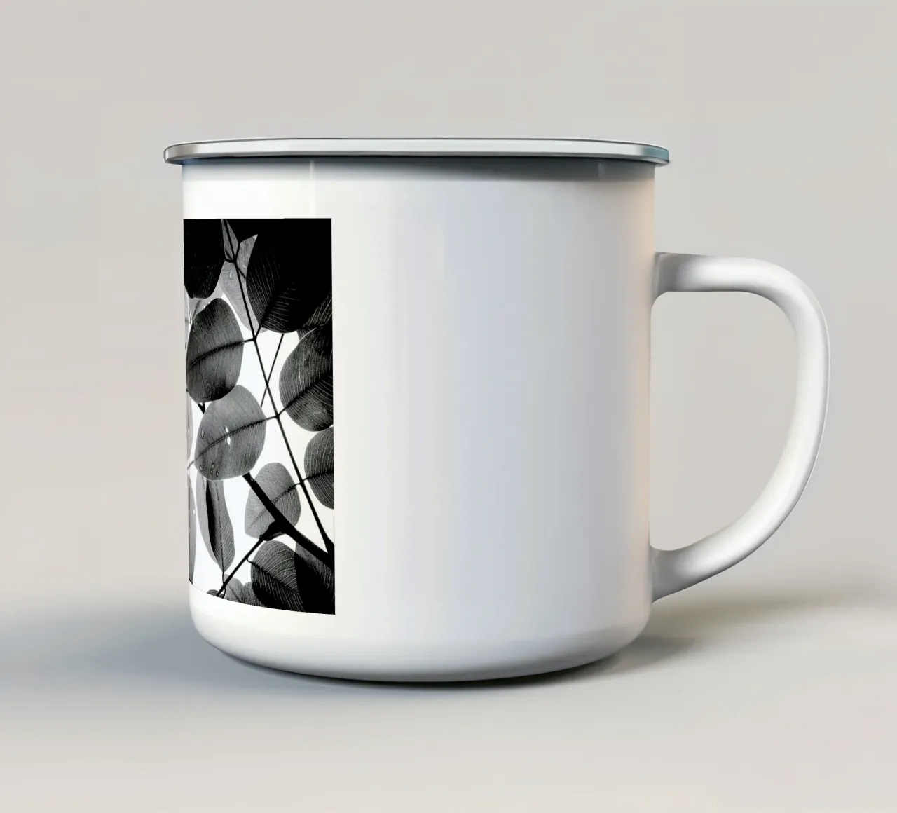 Experiments with Leaves 2 Emaille Tasse von Tal Paz-Fridman