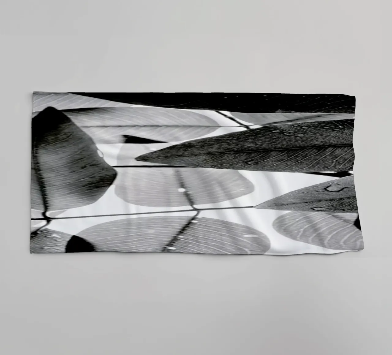 Experiments with Leaves 2 towel by Tal Paz-Fridman