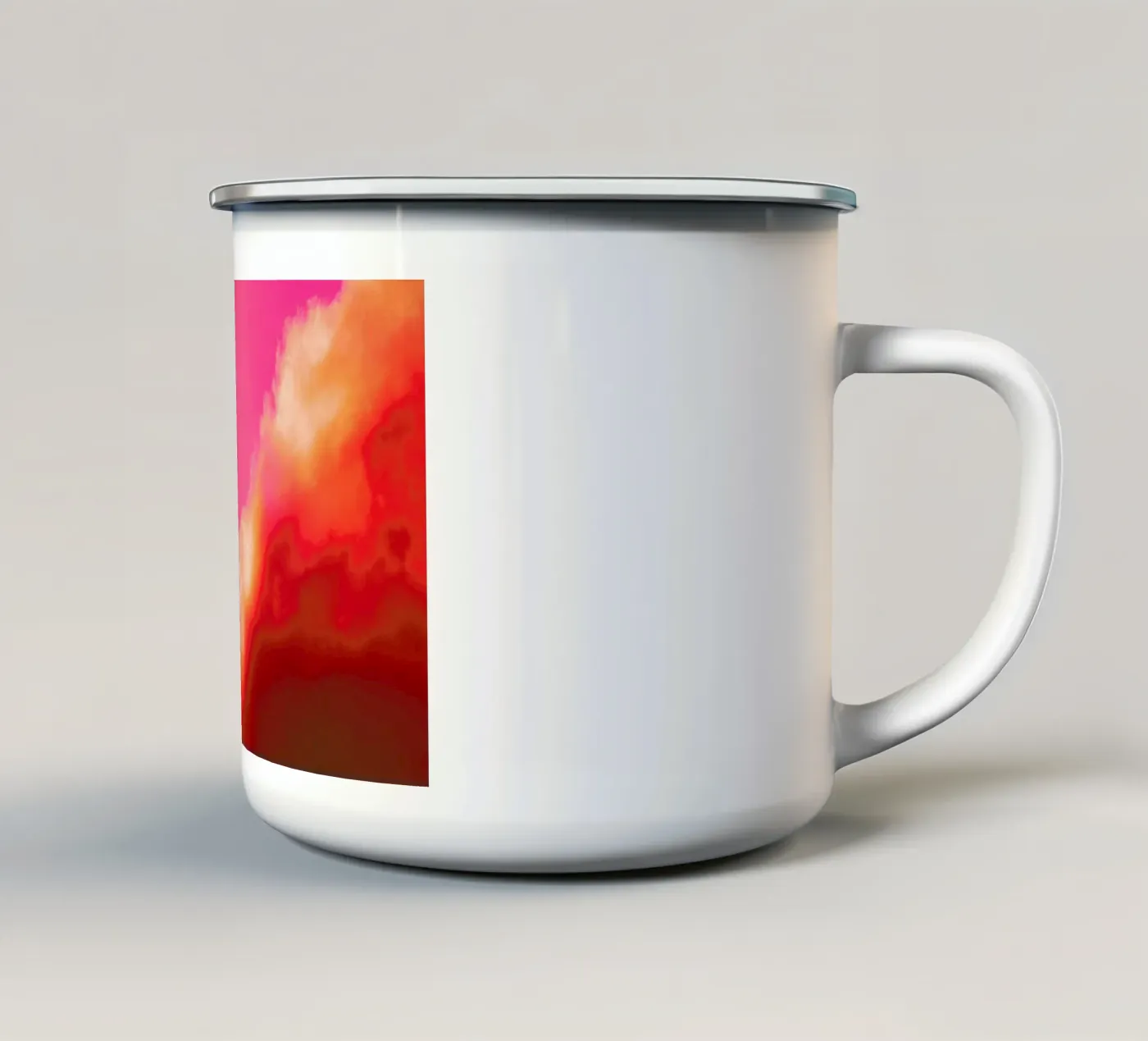 Escape enamel mug by Tal Paz-Fridman