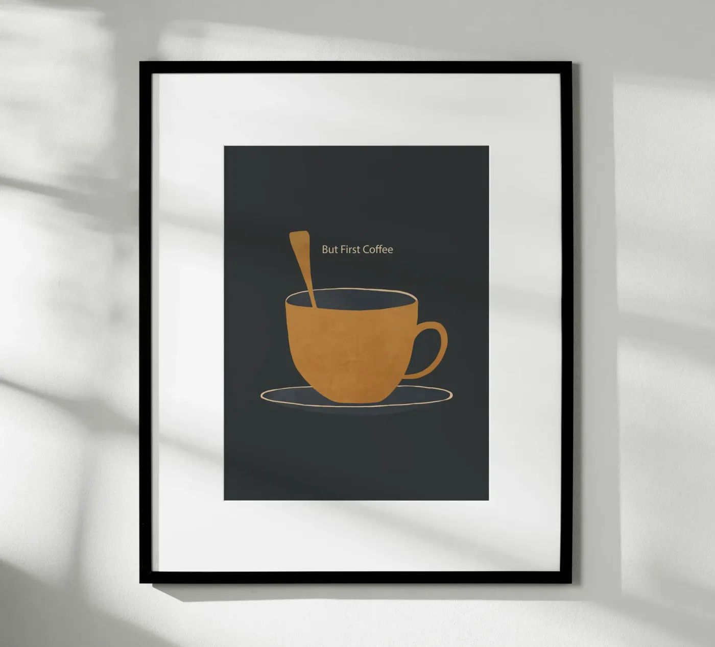 Ma prima il caffè poster da ThingDesign