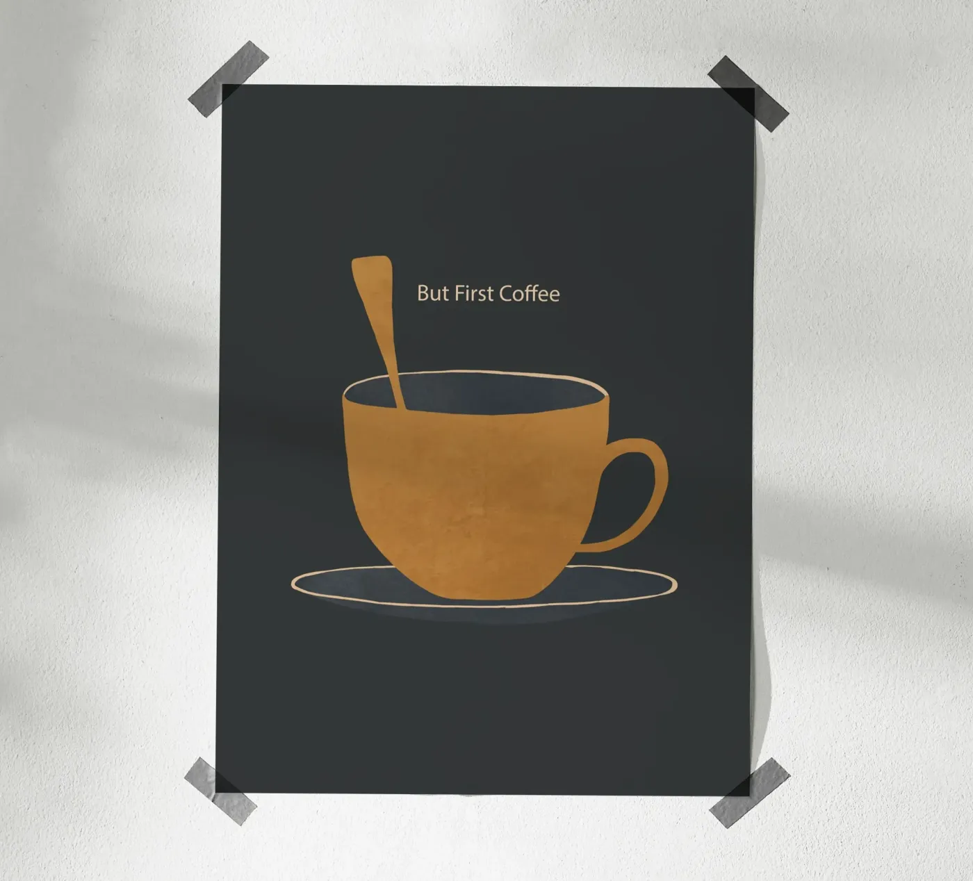 Ma prima il caffè poster da ThingDesign