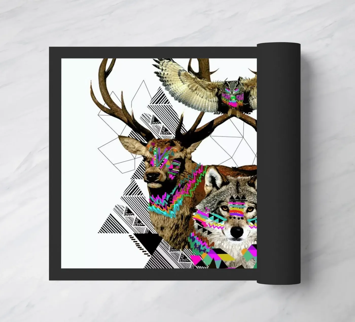Forest Friends doormat by Kris Tate