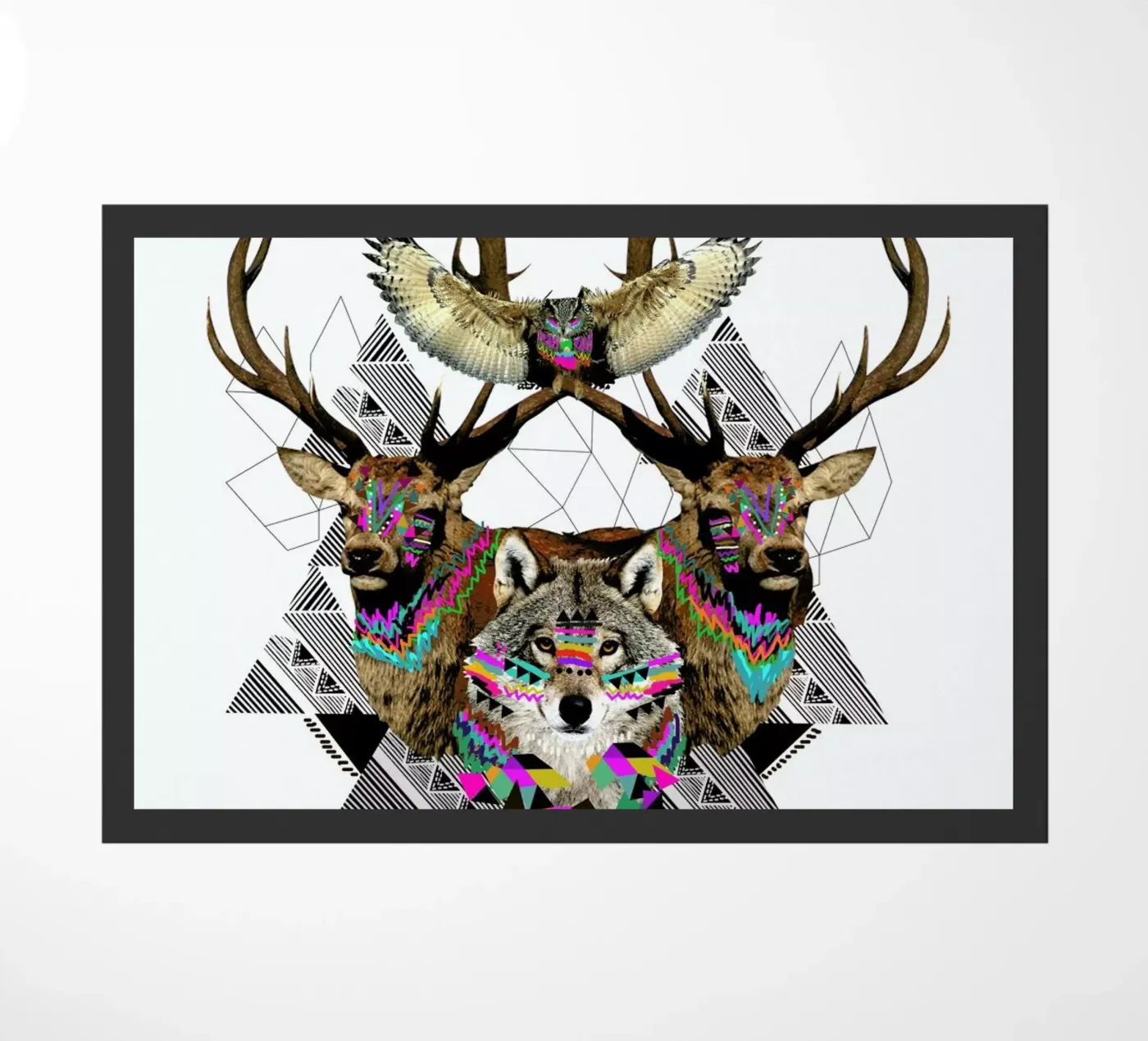 Forest Friends doormat by Kris Tate