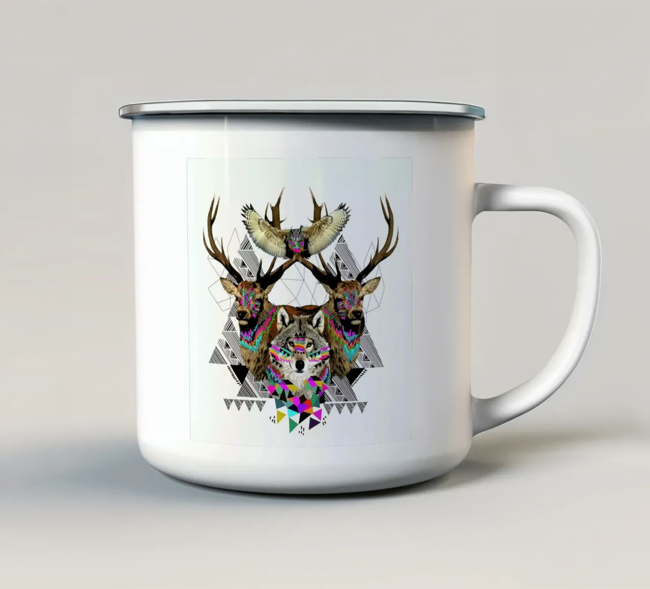 Forest Friends tazza in smalto da Kris Tate