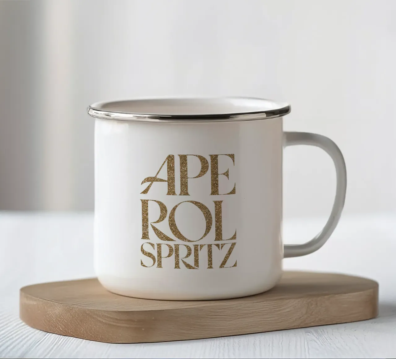 Aperol Spritz tazza in smalto da cafelab