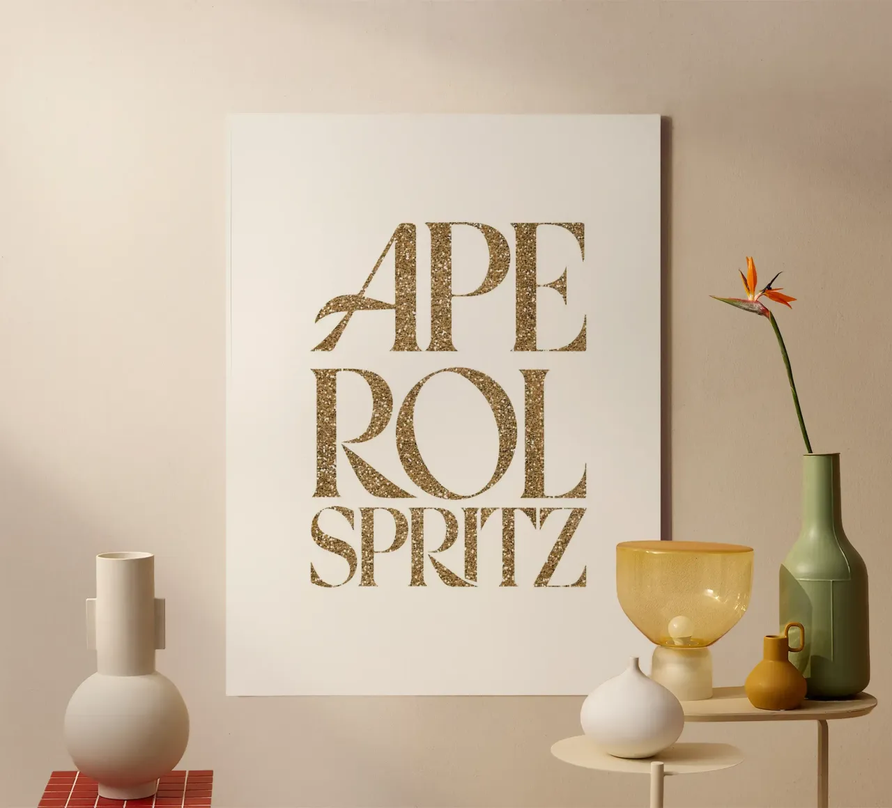Aperol Spritz tela con Cornice a cassetta da cafelab