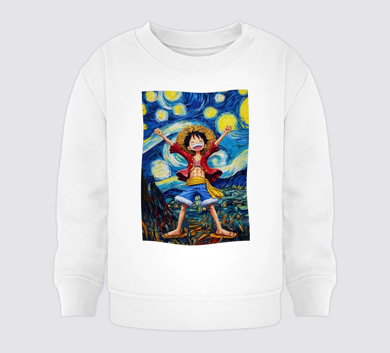 Monkey D. Luffy One Piece Starry Night baby sweatshirt by CreativeStudio
