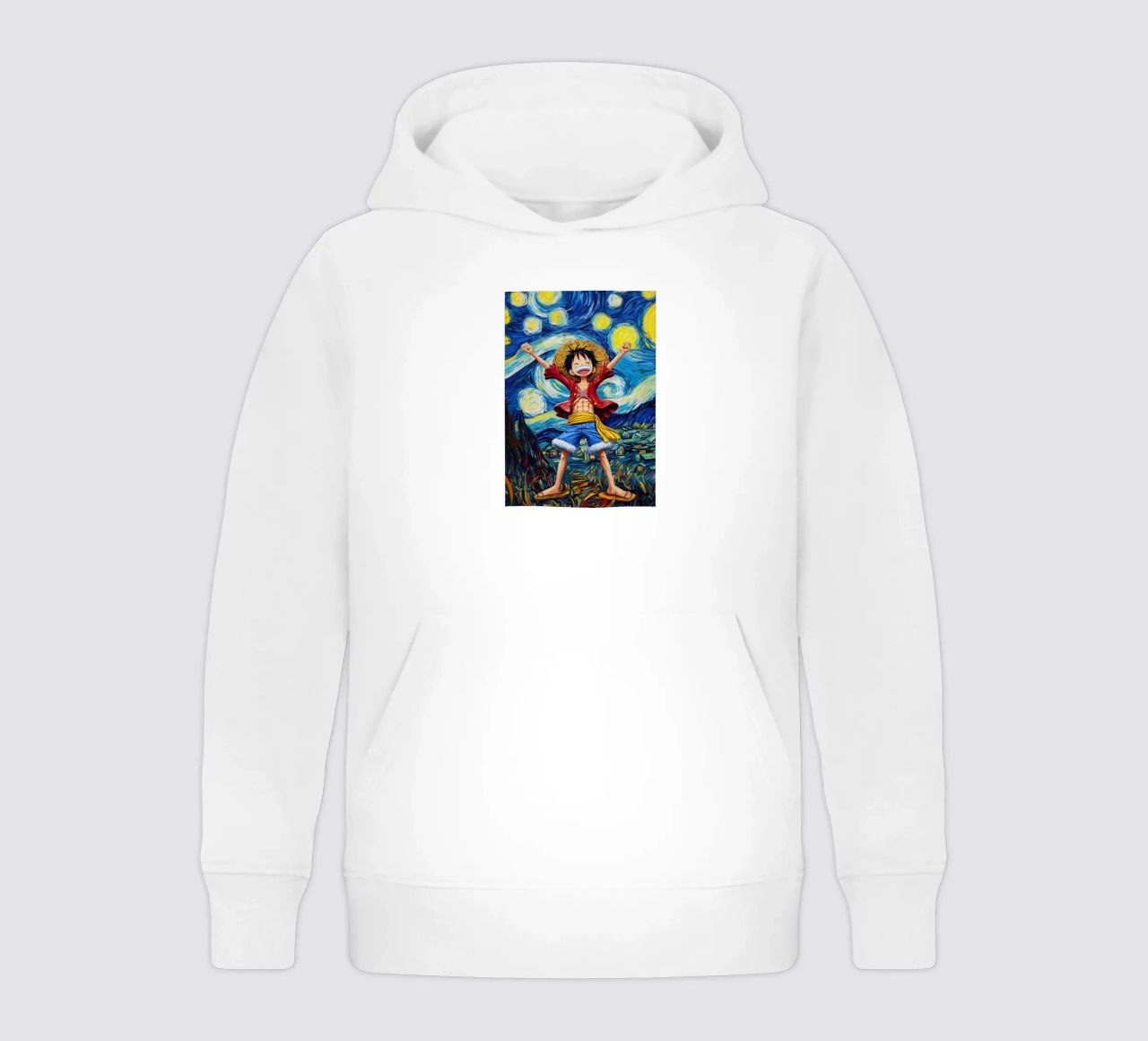 Monkey D. Luffy One Piece Starry Night kids hoodie by CreativeStudio