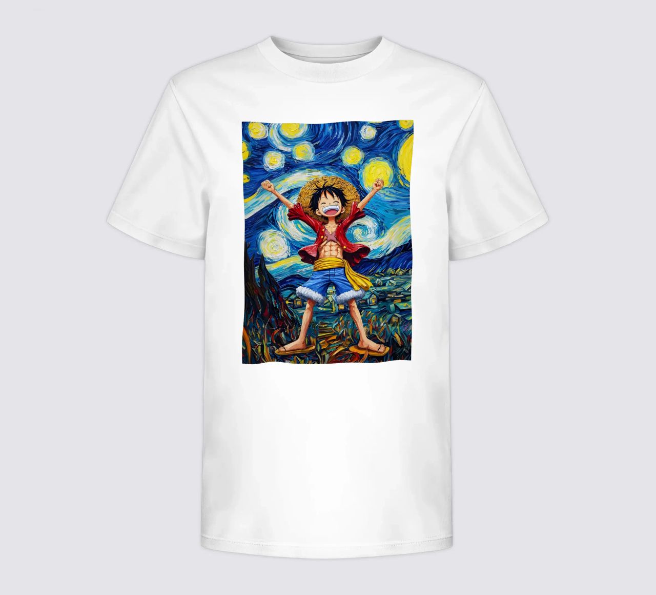 Monkey D. Luffy One Piece Starry Night kids t-shirt by CreativeStudio