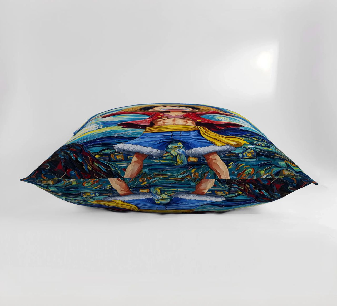 Monkey D. Luffy One Piece Starry Night decorative cushion by CreativeStudio