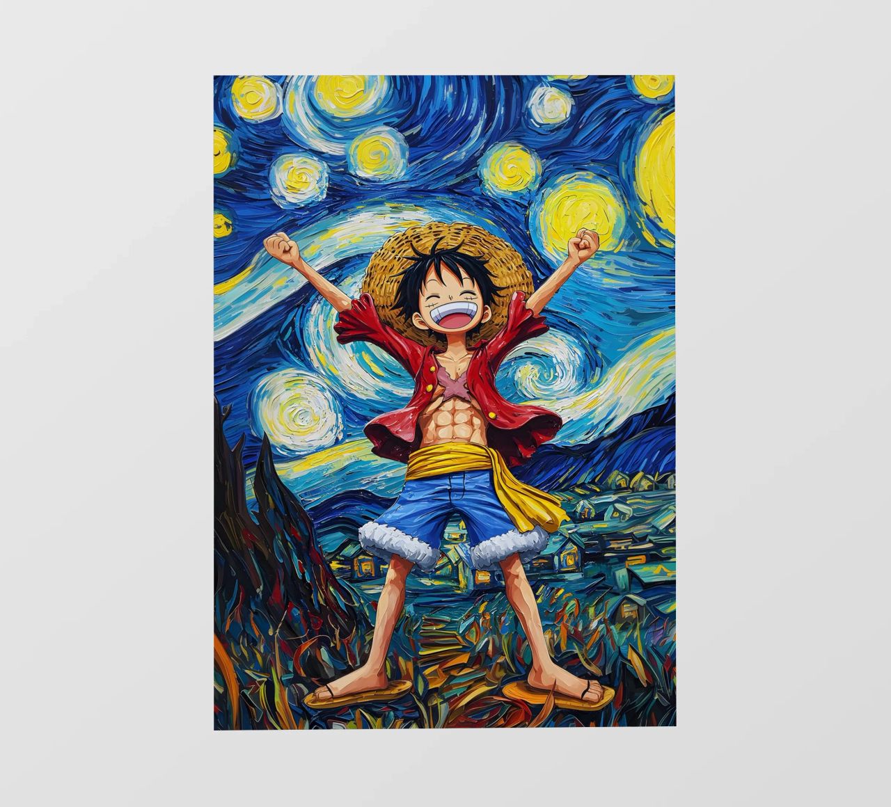 Monkey D. Luffy One Piece Starry Night photo wallpaper by CreativeStudio