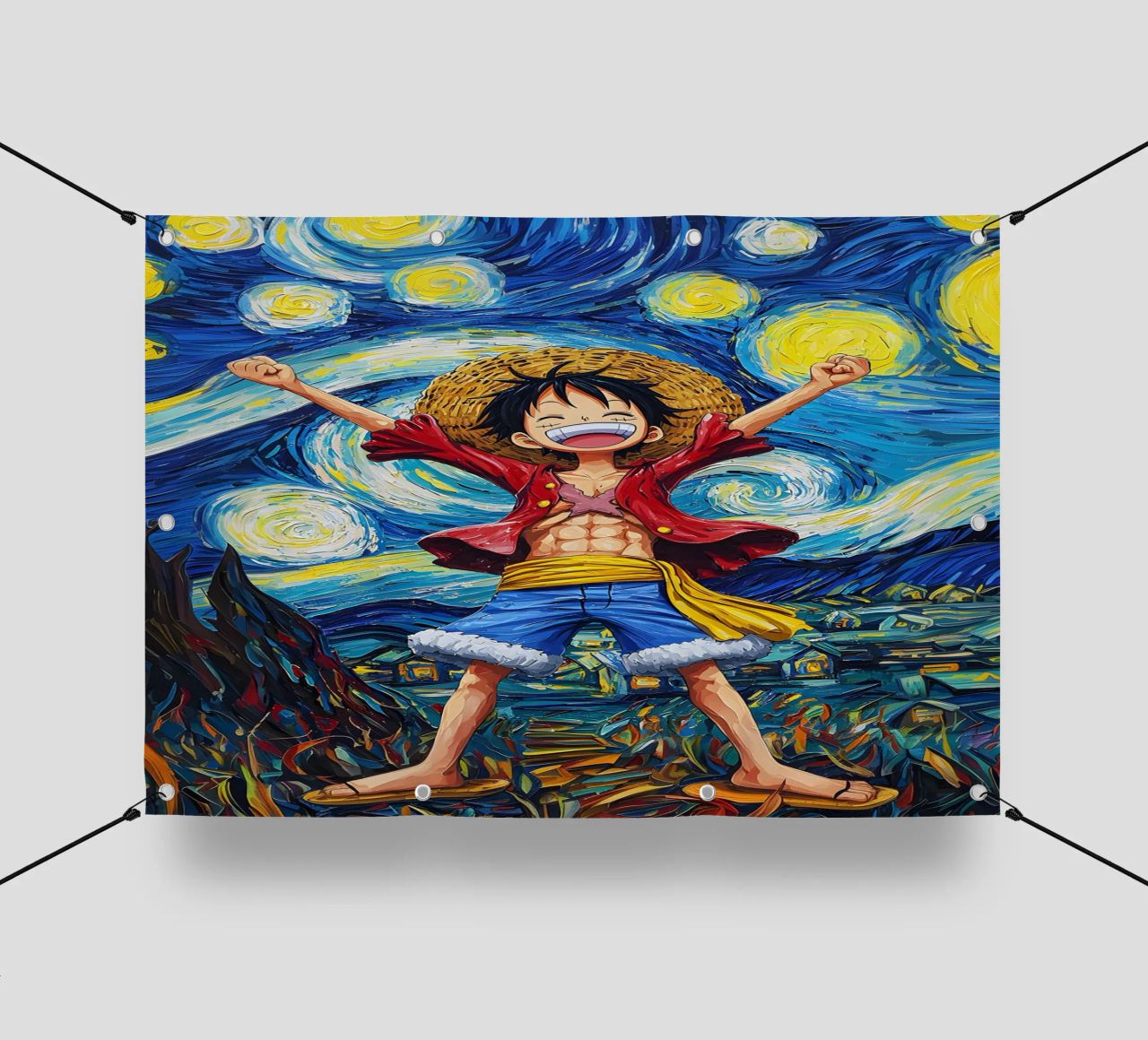 Monkey D. Luffy One Piece Starry Night pvc cover by CreativeStudio