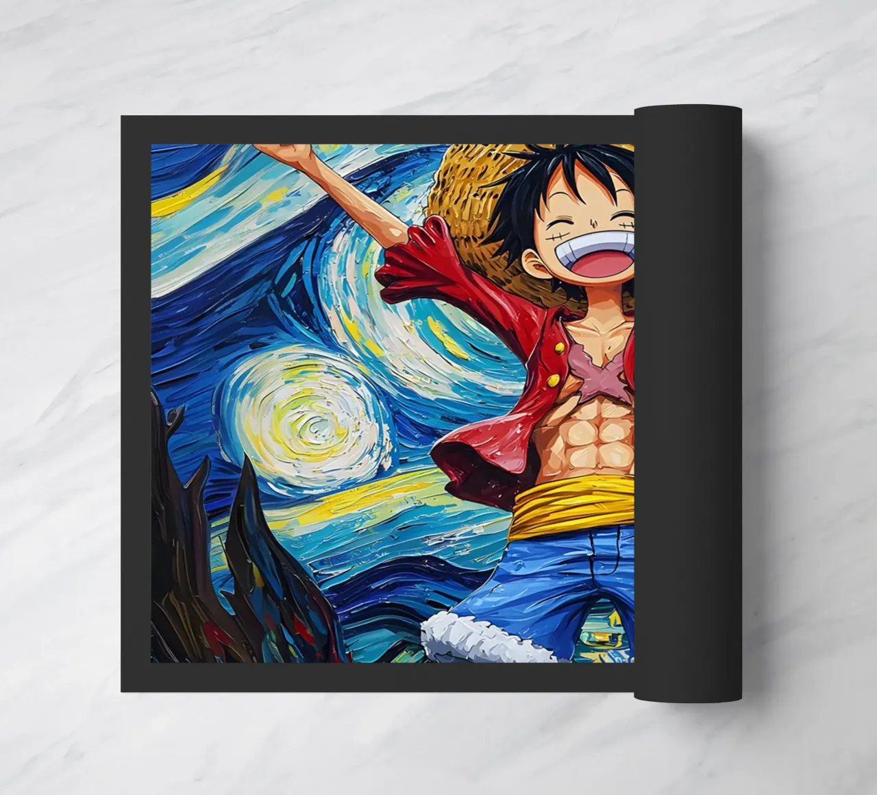 Monkey D. Luffy One Piece Starry Night zerbino da CreativeStudio