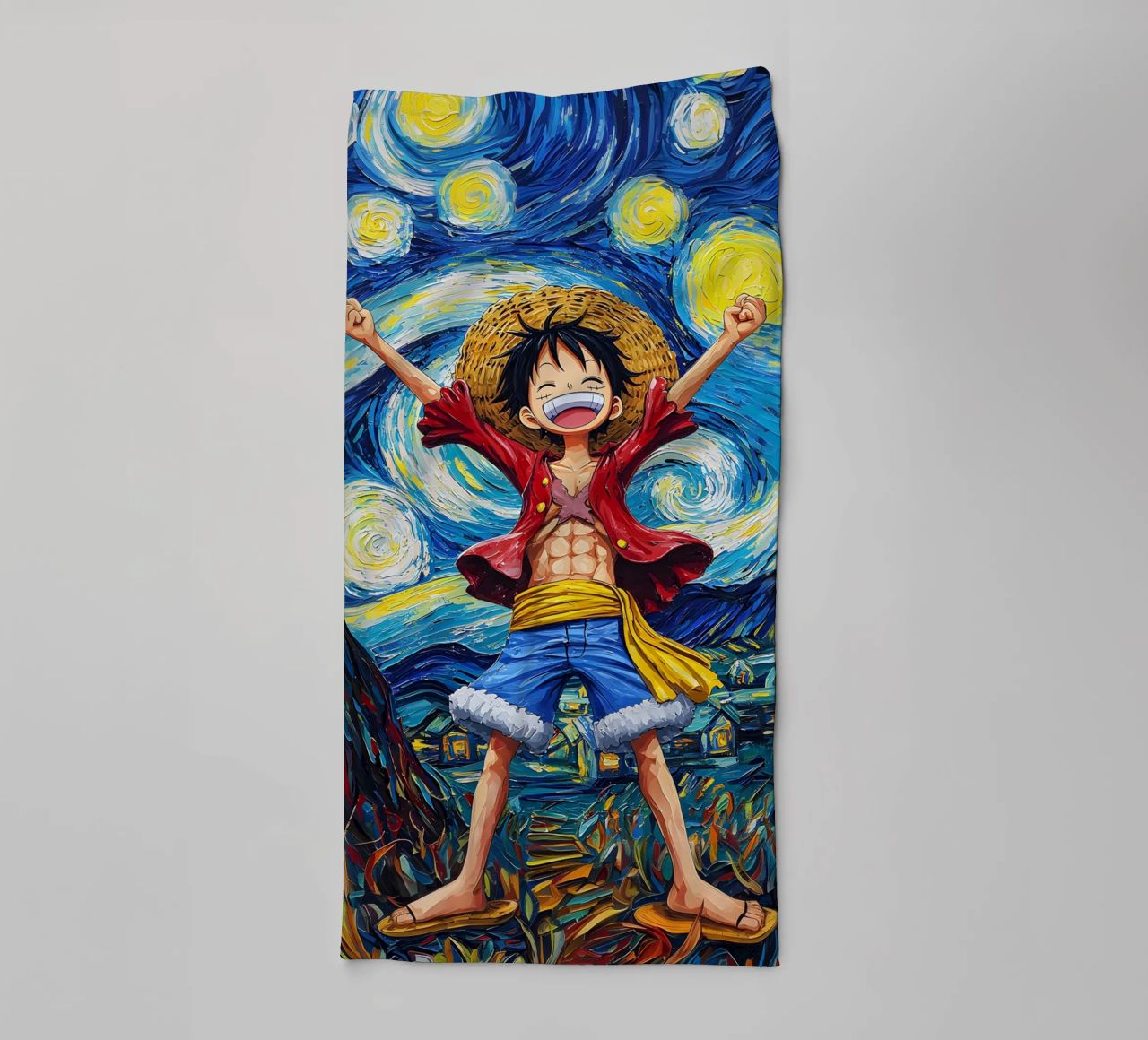 Monkey D. Luffy One Piece Starry Night towel by CreativeStudio